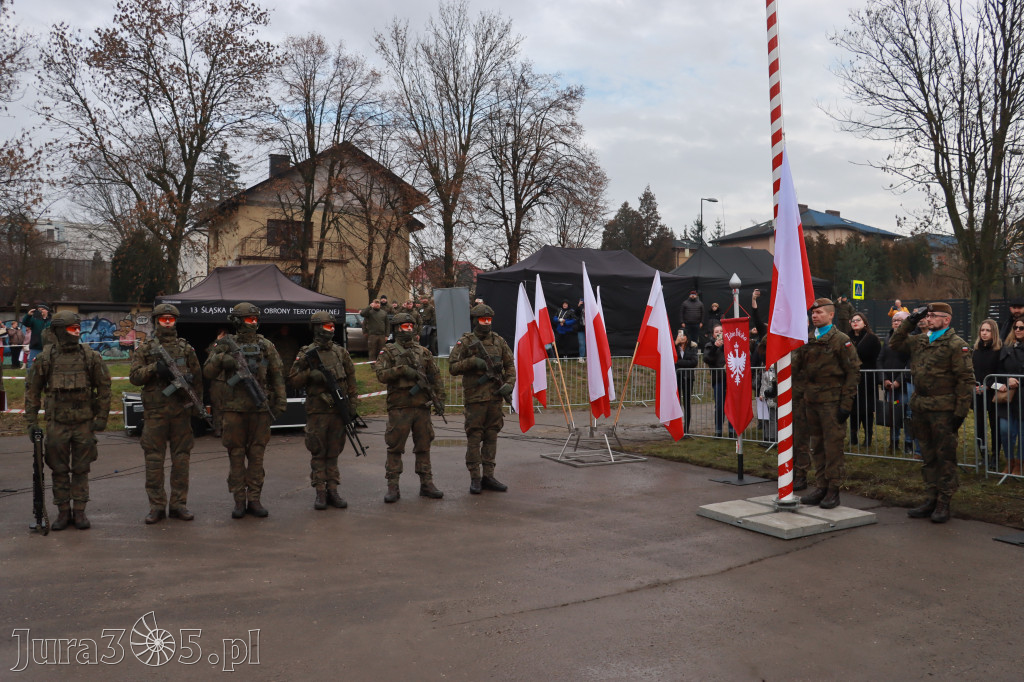 Fotorelacja: Uroczysta przysięga wojskowa 13. Śląskiej Brygady Obrony Terytorialnej w Myszkowie