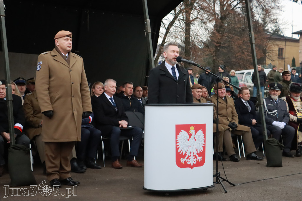 Fotorelacja: Uroczysta przysięga wojskowa 13. Śląskiej Brygady Obrony Terytorialnej w Myszkowie