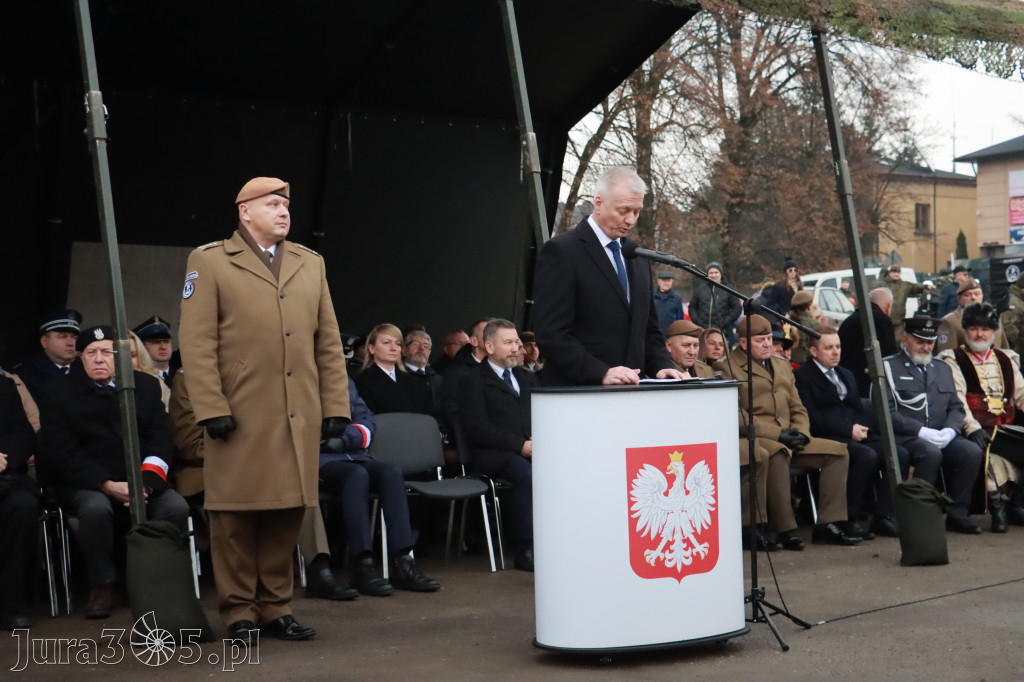 Fotorelacja: Uroczysta przysięga wojskowa 13. Śląskiej Brygady Obrony Terytorialnej w Myszkowie