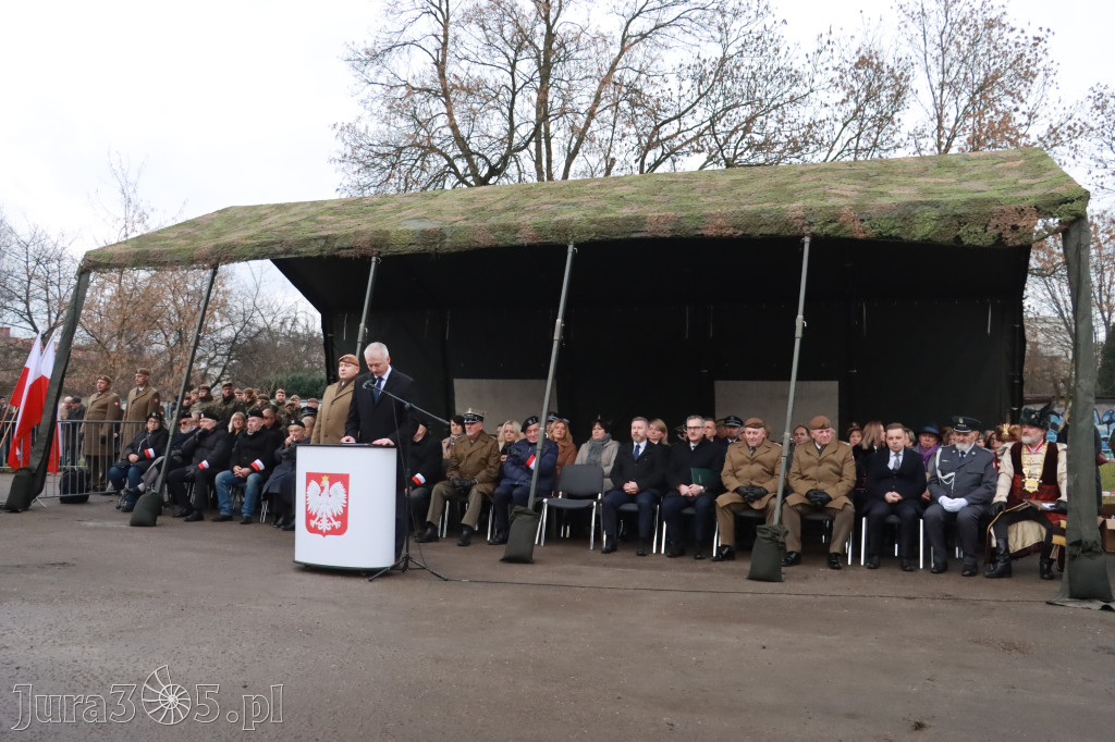 Fotorelacja: Uroczysta przysięga wojskowa 13. Śląskiej Brygady Obrony Terytorialnej w Myszkowie