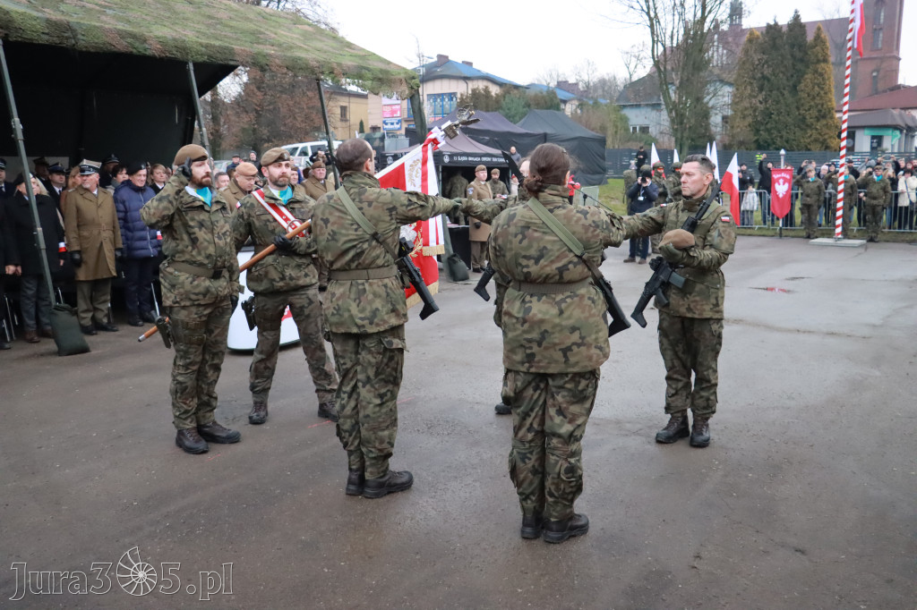 Fotorelacja: Uroczysta przysięga wojskowa 13. Śląskiej Brygady Obrony Terytorialnej w Myszkowie