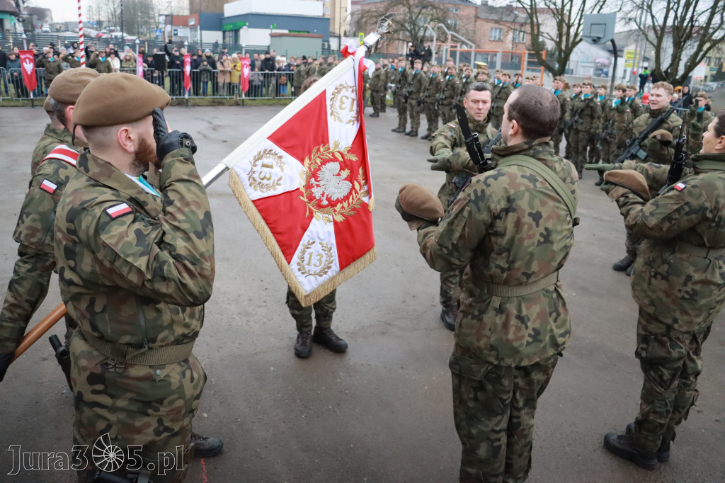 Fotorelacja: Uroczysta przysięga wojskowa 13. Śląskiej Brygady Obrony Terytorialnej w Myszkowie