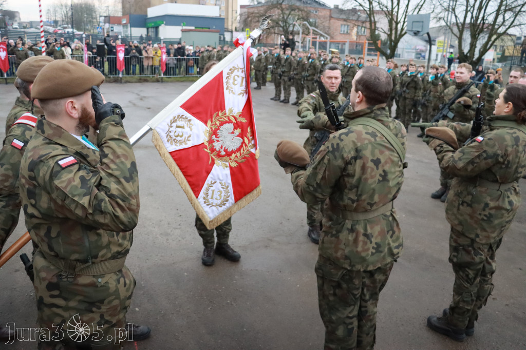 Fotorelacja: Uroczysta przysięga wojskowa 13. Śląskiej Brygady Obrony Terytorialnej w Myszkowie