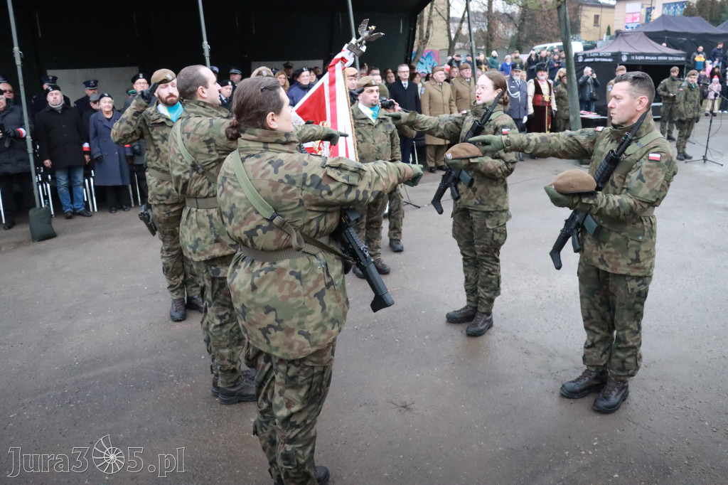 Fotorelacja: Uroczysta przysięga wojskowa 13. Śląskiej Brygady Obrony Terytorialnej w Myszkowie