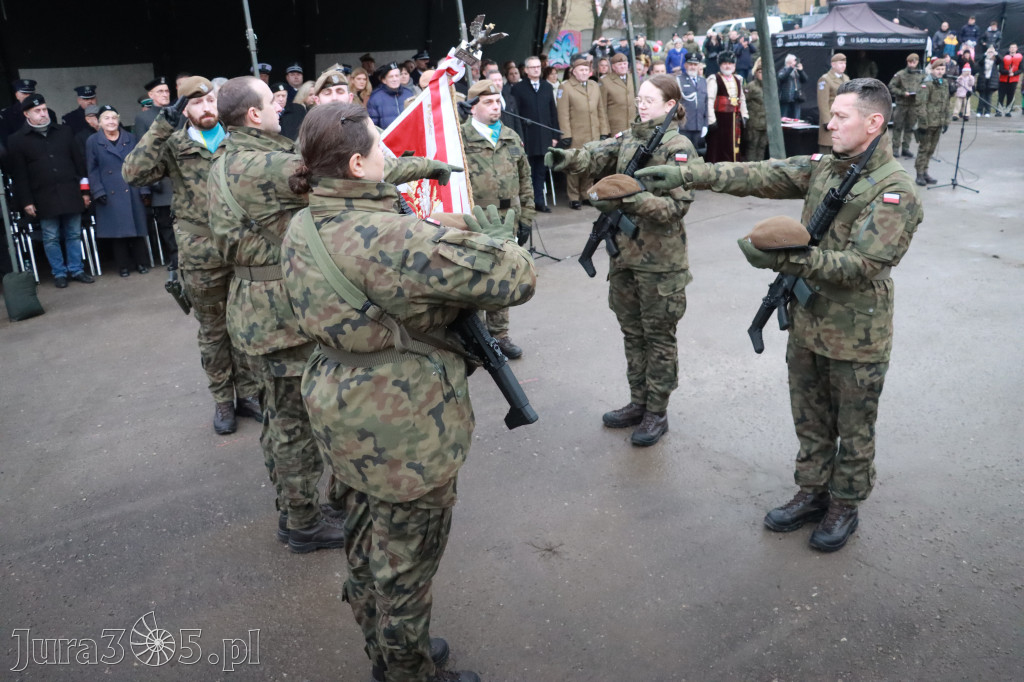 Fotorelacja: Uroczysta przysięga wojskowa 13. Śląskiej Brygady Obrony Terytorialnej w Myszkowie