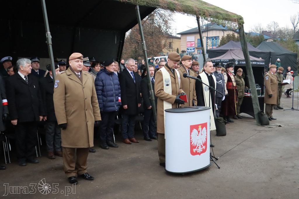 Fotorelacja: Uroczysta przysięga wojskowa 13. Śląskiej Brygady Obrony Terytorialnej w Myszkowie