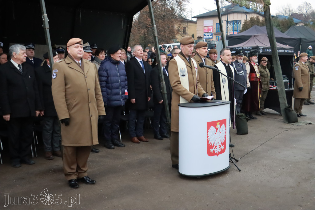 Fotorelacja: Uroczysta przysięga wojskowa 13. Śląskiej Brygady Obrony Terytorialnej w Myszkowie