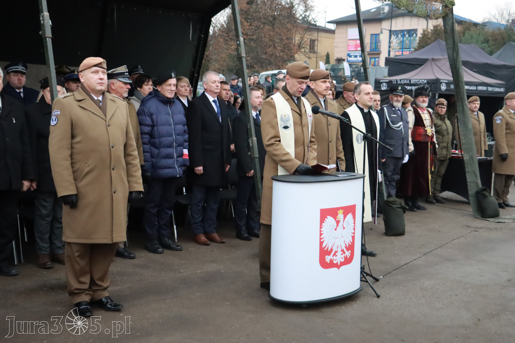 Fotorelacja: Uroczysta przysięga wojskowa 13. Śląskiej Brygady Obrony Terytorialnej w Myszkowie
