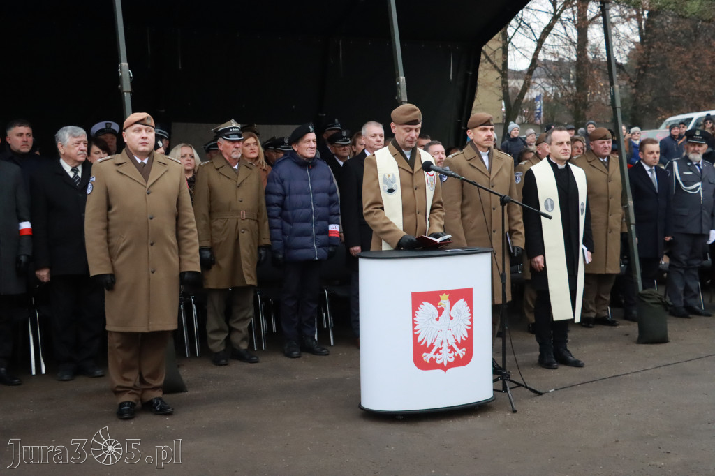 Fotorelacja: Uroczysta przysięga wojskowa 13. Śląskiej Brygady Obrony Terytorialnej w Myszkowie