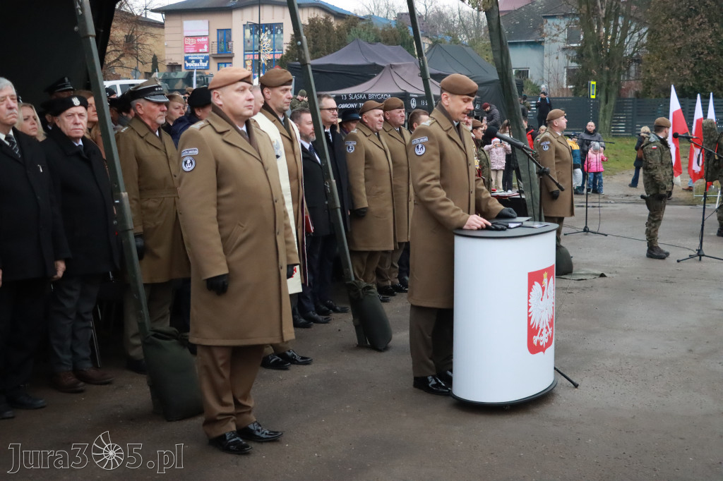 Fotorelacja: Uroczysta przysięga wojskowa 13. Śląskiej Brygady Obrony Terytorialnej w Myszkowie