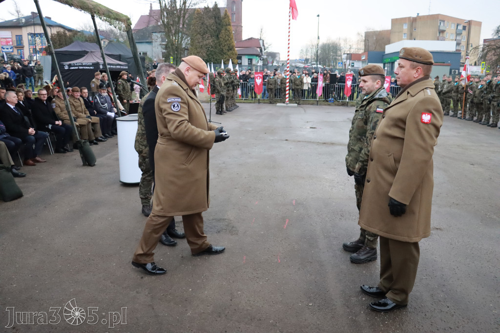 Fotorelacja: Uroczysta przysięga wojskowa 13. Śląskiej Brygady Obrony Terytorialnej w Myszkowie