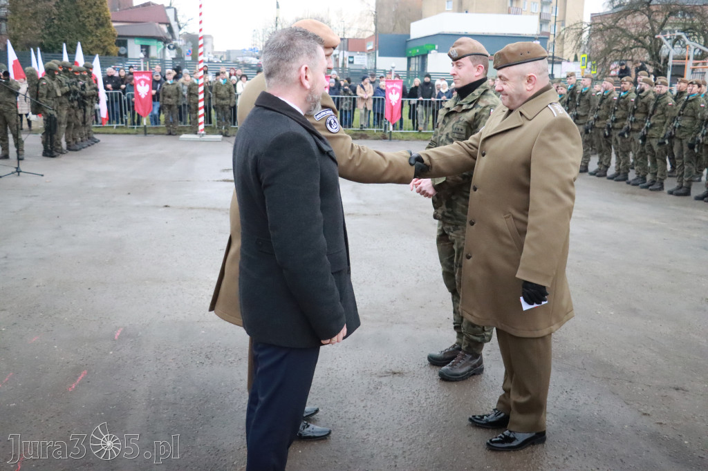 Fotorelacja: Uroczysta przysięga wojskowa 13. Śląskiej Brygady Obrony Terytorialnej w Myszkowie