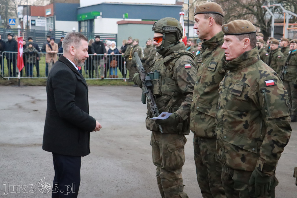 Fotorelacja: Uroczysta przysięga wojskowa 13. Śląskiej Brygady Obrony Terytorialnej w Myszkowie