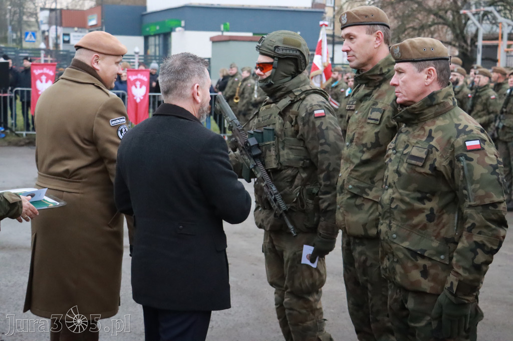 Fotorelacja: Uroczysta przysięga wojskowa 13. Śląskiej Brygady Obrony Terytorialnej w Myszkowie
