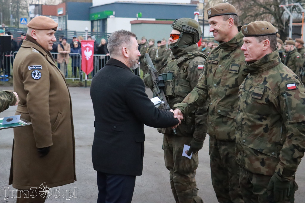 Fotorelacja: Uroczysta przysięga wojskowa 13. Śląskiej Brygady Obrony Terytorialnej w Myszkowie