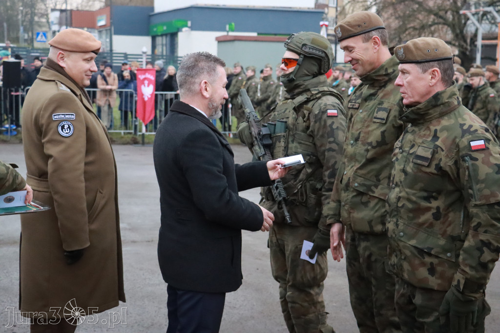 Fotorelacja: Uroczysta przysięga wojskowa 13. Śląskiej Brygady Obrony Terytorialnej w Myszkowie