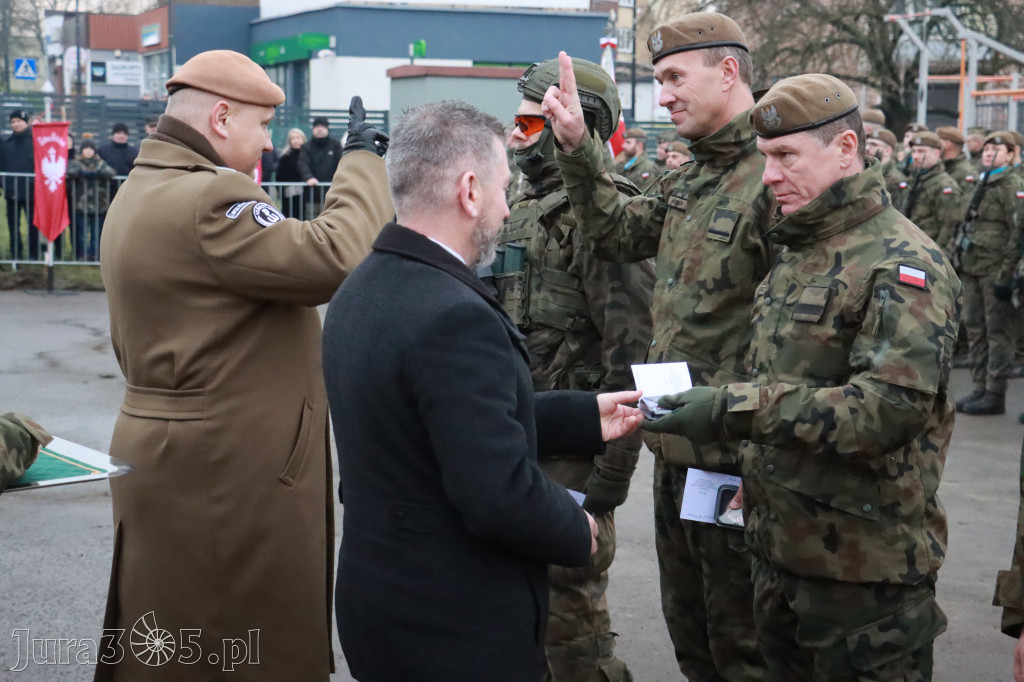 Fotorelacja: Uroczysta przysięga wojskowa 13. Śląskiej Brygady Obrony Terytorialnej w Myszkowie