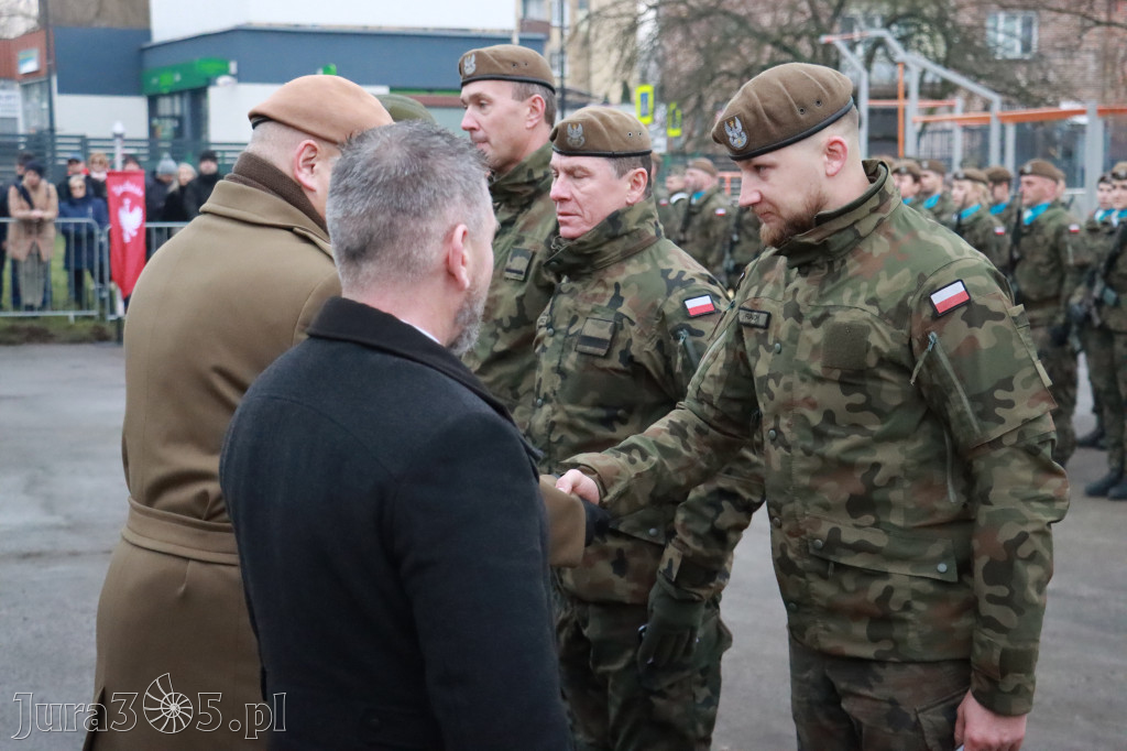 Fotorelacja: Uroczysta przysięga wojskowa 13. Śląskiej Brygady Obrony Terytorialnej w Myszkowie