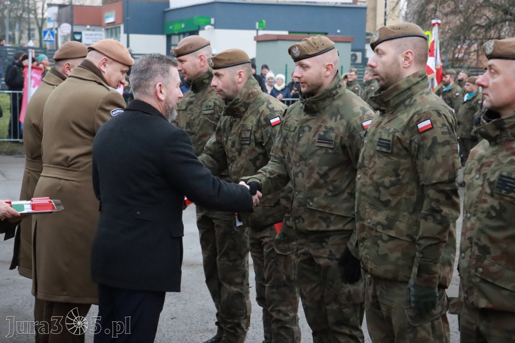 Fotorelacja: Uroczysta przysięga wojskowa 13. Śląskiej Brygady Obrony Terytorialnej w Myszkowie