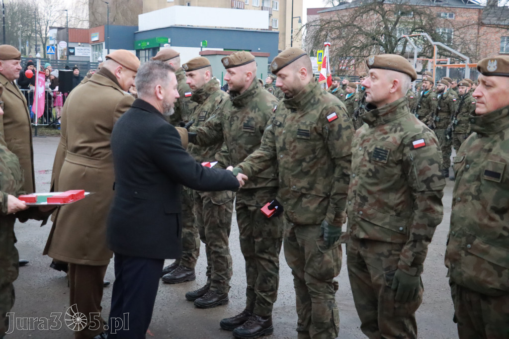 Fotorelacja: Uroczysta przysięga wojskowa 13. Śląskiej Brygady Obrony Terytorialnej w Myszkowie