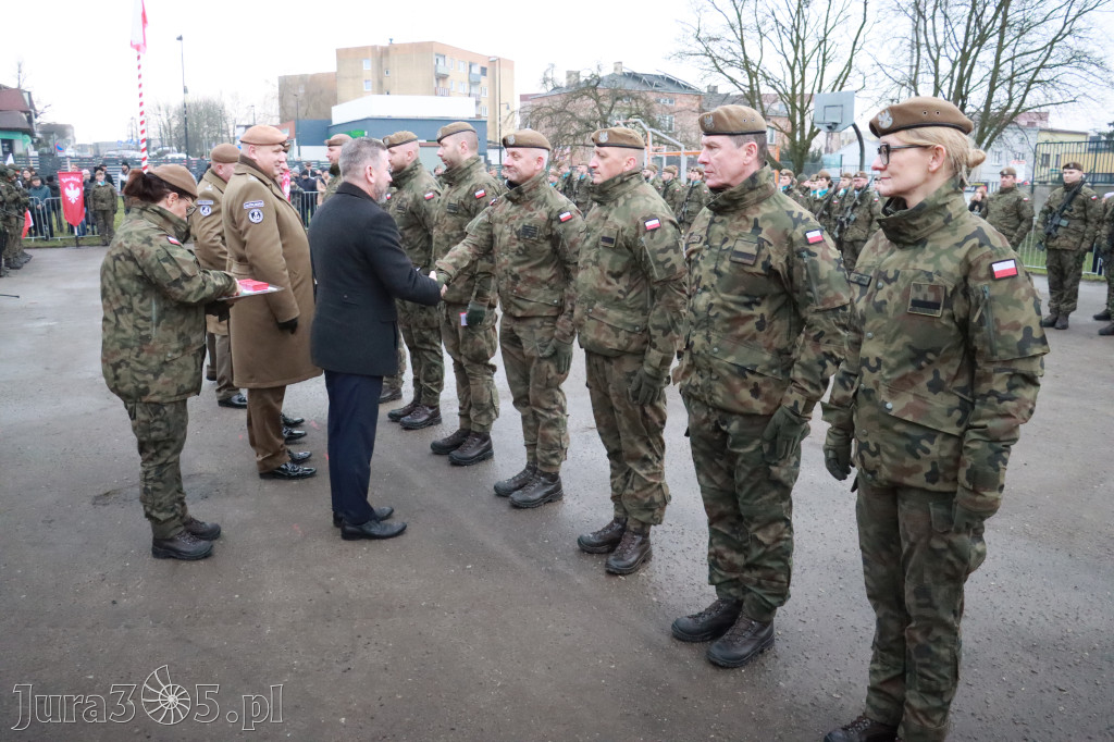 Fotorelacja: Uroczysta przysięga wojskowa 13. Śląskiej Brygady Obrony Terytorialnej w Myszkowie