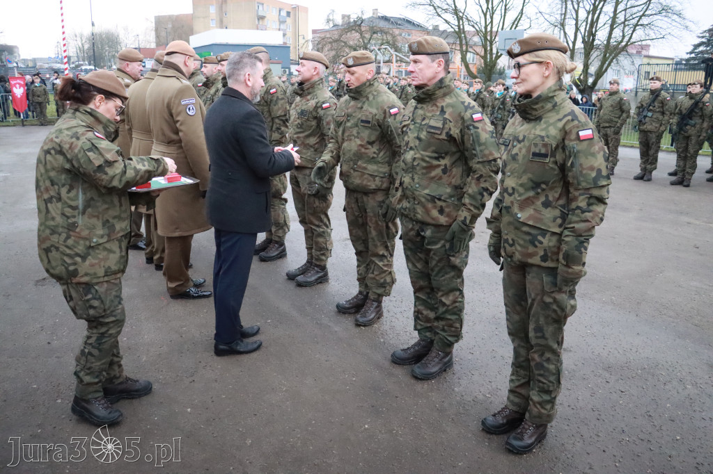 Fotorelacja: Uroczysta przysięga wojskowa 13. Śląskiej Brygady Obrony Terytorialnej w Myszkowie
