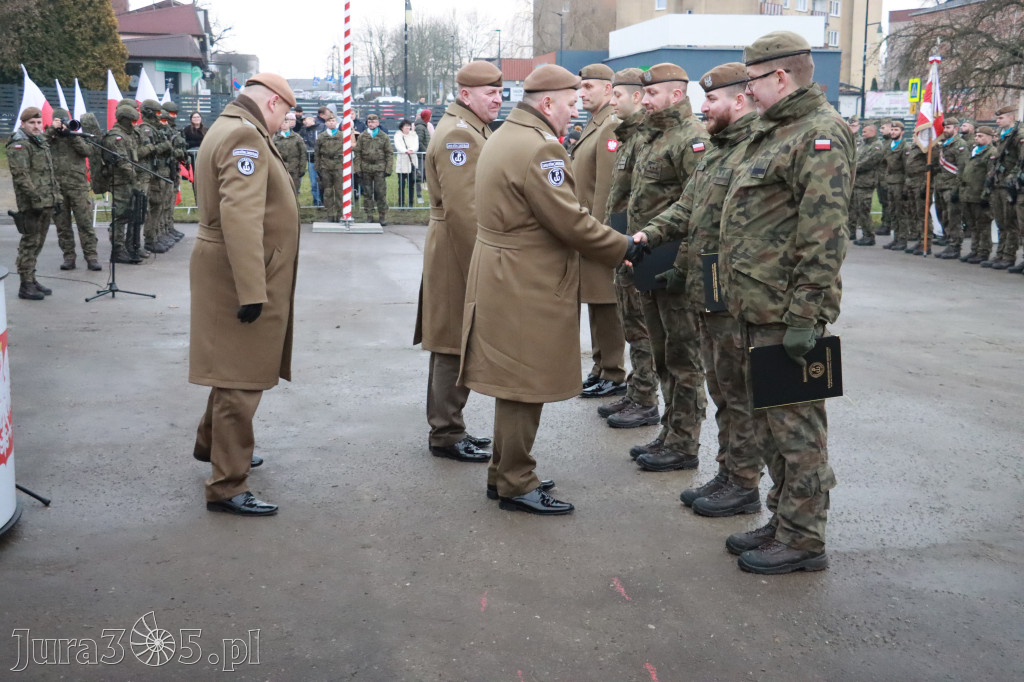 Fotorelacja: Uroczysta przysięga wojskowa 13. Śląskiej Brygady Obrony Terytorialnej w Myszkowie