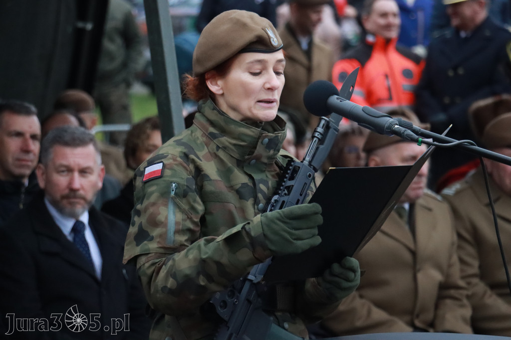 Fotorelacja: Defilada 13. Śląskiej Brygady Obrony Terytorialnej w Myszkowie