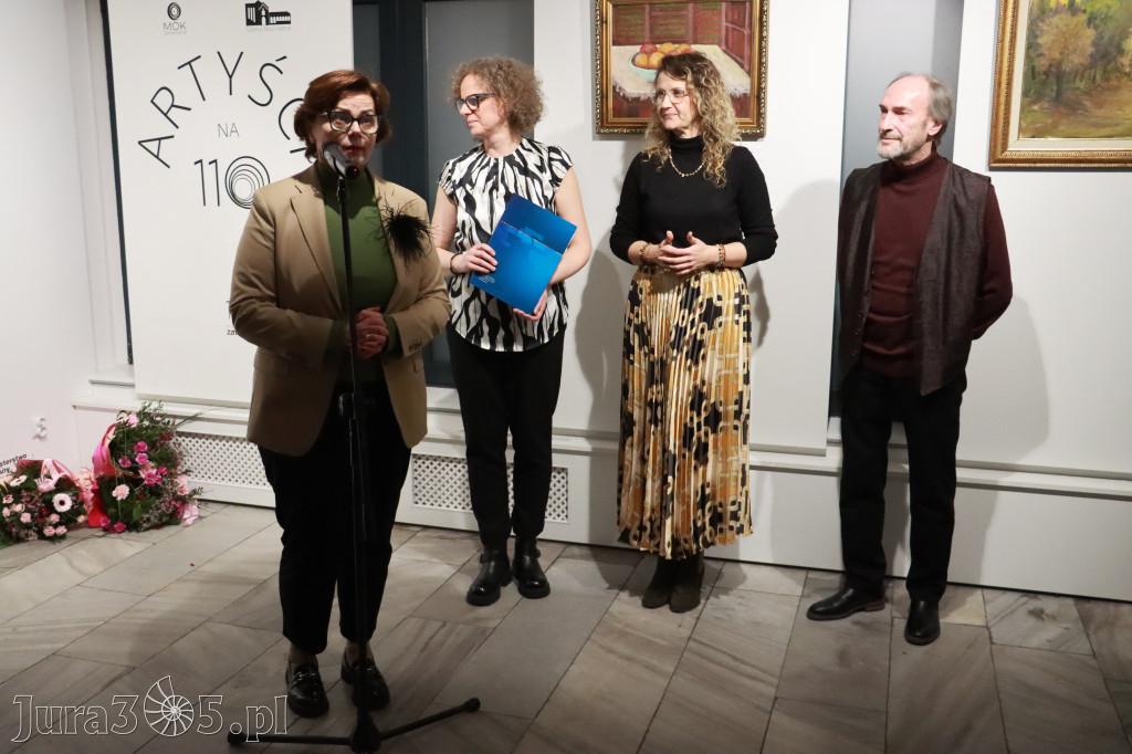 Fotorelacja: Wernisaż wystawy „Artyści na 110” w Zawierciu