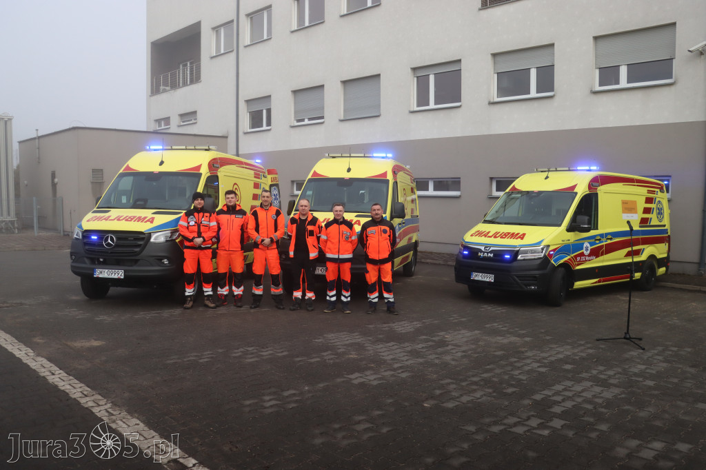 Fotorelacja: Briefing prasowy - zakup trzech ambulansów dla SPZOZ w Myszkowie