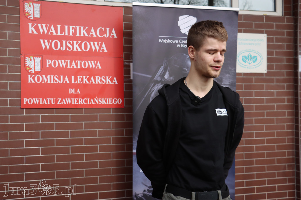 Fotorelacja: Rozpoczęcie kwalifikacji wojskowej w Powiecie Zawierciańskim