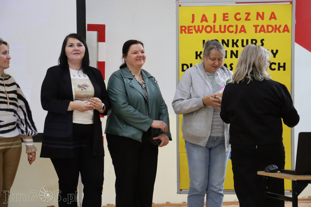 Fotorelacja: JAJECZNA REWOLUCJA TADKA w ZS im. Tadeusza Kościuszki w Żarkach