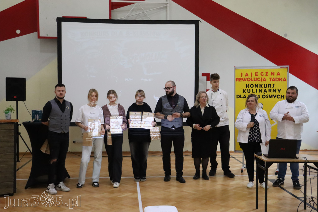 Fotorelacja: JAJECZNA REWOLUCJA TADKA w ZS im. Tadeusza Kościuszki w Żarkach