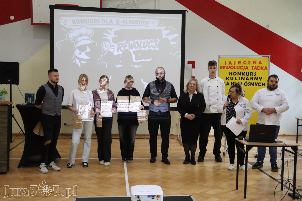 Fotorelacja: JAJECZNA REWOLUCJA TADKA w ZS im. Tadeusza Kościuszki w Żarkach