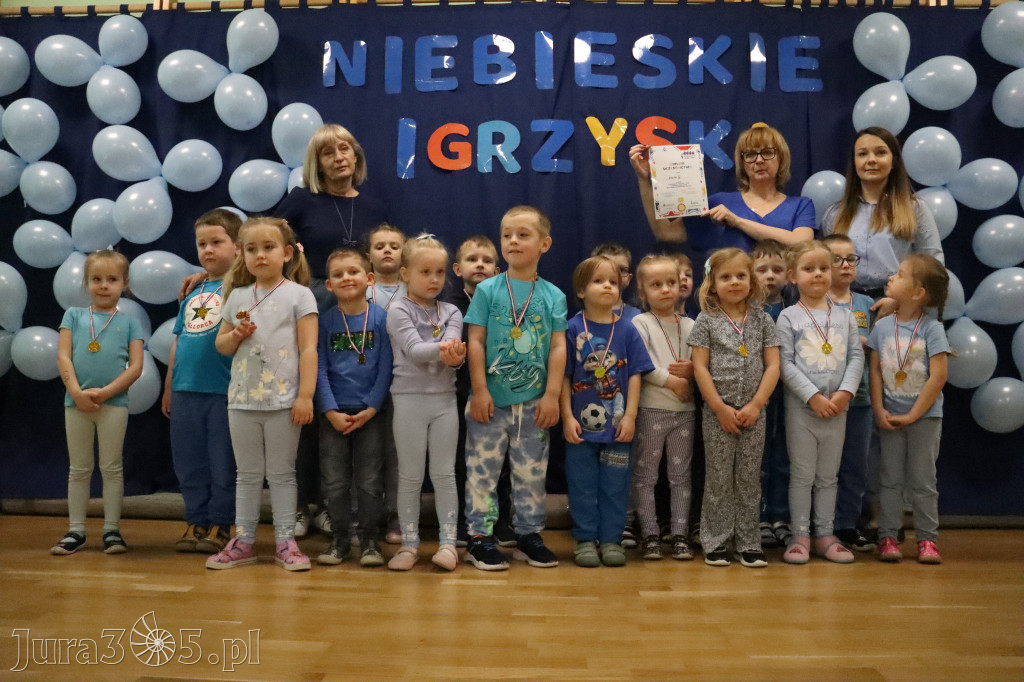 Fotorelacja: NIEBIESKIE IGRZYSKA w Przedszkolu Integracyjnym nr 3 w Zawierciu