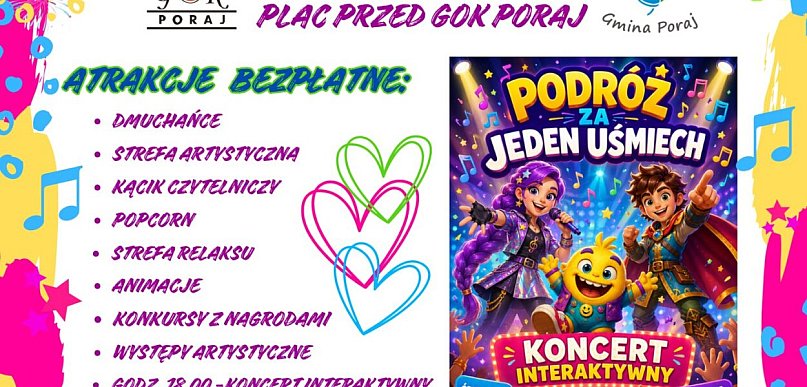 Radosna kraina zabawy: Gminny Dzień Dziecka w Poraju 30 maja