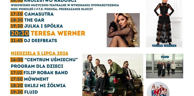 Dni Myszkowa 2026. Teresa Werner i zespół Feel gwiazdami święta miasta