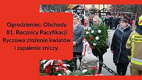 Ogrodzieniec: Obchody 81. Rocznicy Pacyfikacji Ryc